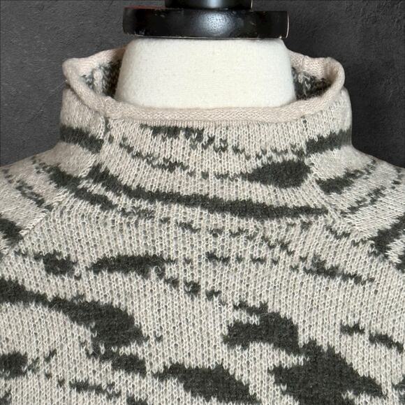 Madewell Thornton Mock Neck Sweater Womens Sz XS Alpaca Blend Oversized 42" Bust - Picture 2 of 10